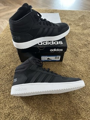 Aididas Sneaker Hoops 2.0 Mid Schuhe schwarz Gr. 44 2/3 UK10 US10,5 D10 Neu  