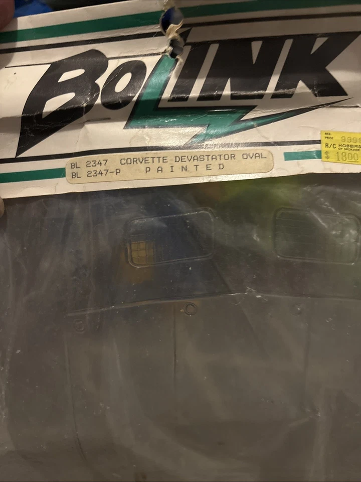 Vintage Rare Bolink #2347 1989 Corvette Devastator NASCAR RC Body - Image 2 of 4