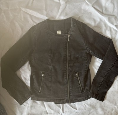 Levi's Damen Jeansjacke Biker Style Gr. S (36) Washed Black 15751-0000 Top