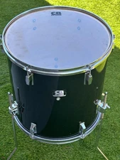 CB Drums MX Series 16'' X 16'' Floor Tom Drum with Legs Birch Poplar Shell Black