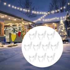 10Pcs Christmas Light Clips Multipurpose Universal Heavy Duty Fixing Hooks