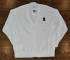 Nike Court Slam Tennis Cardigan White Knit Men's Size Large L IB7753-100 $200
