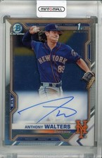2021 Topps Bowman Chrome New York Mets Anthony Walters Prospect Autographs