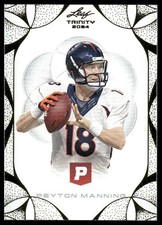 2024 Leaf Trinity Pristine Football #81 Peyton Manning Blue Foil #/99