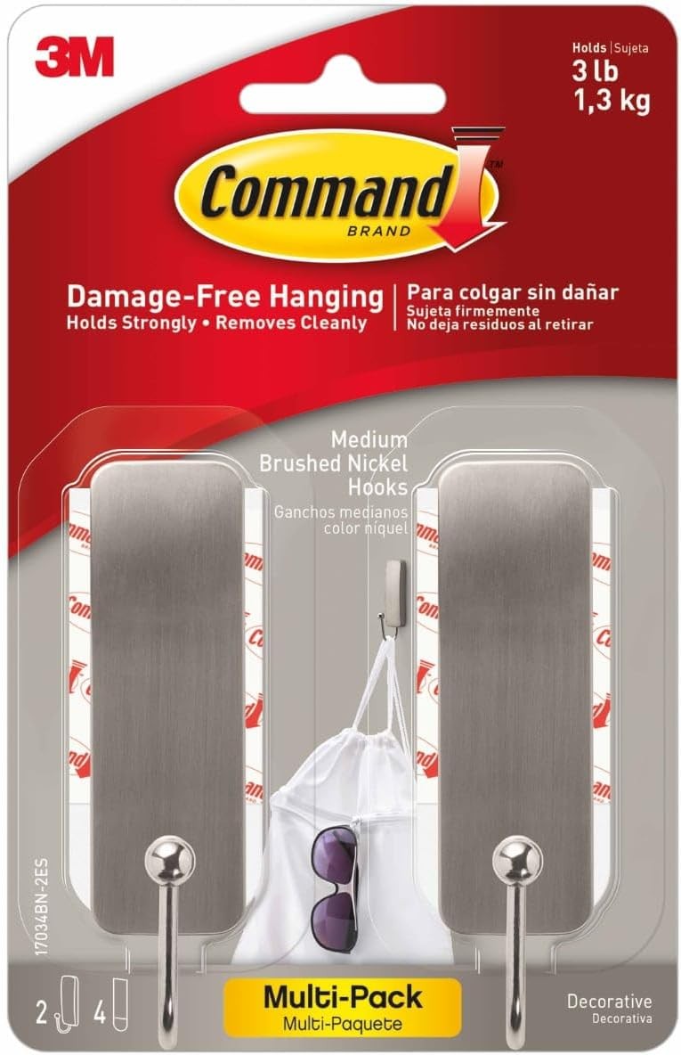 Wall Hooks, 2 Coat Hooks Medium,
