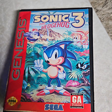 SEGA Sonic the Hedgehog 3 for Sega Genesis Video Game Cartridge w/ Manual
