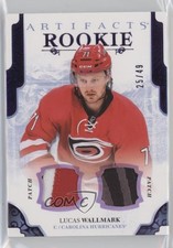 2017-18 Upper Deck Artifacts Rookies Purple Materials 25/49 Lucas Wallmark 0j4n