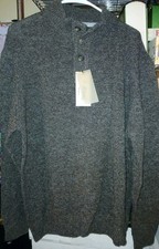 Enzo Mantovani Sweater Men  s Medium Brown 100 Wool Knit Long Sleeve Pullover