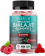 PLANT.O NUTRITION Shilajit Gummies for Men & Women | 5000mg Extra Stength 04/27