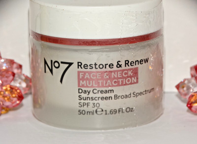 No7 Restore Renew face & Neck Multi Action Day Cream 1.69 Oz 50 ml NO BOX/SEALED
