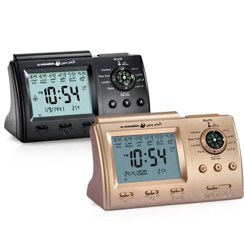 Reloj Digital Azan LED Oración Alarma con Calendario para Hogar Oficina Mezquita Pared Foto 3 de 4