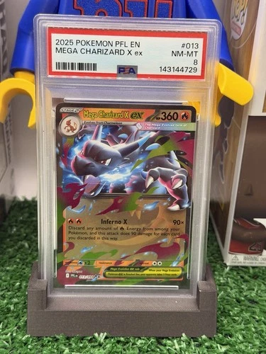 POKEMON 2025 MEGA CHARIZARD X EX PSA 8 #013/094