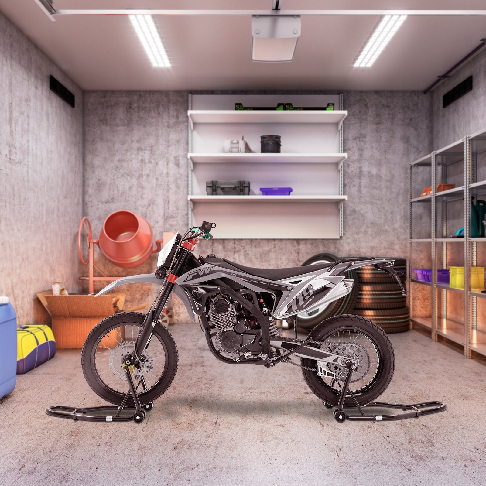 VEVOR Motorcycle Stand Lift,850lbs Front Rear Combo Stand Lift Stand,Front and R