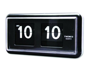 TWEMCO QT-30 デジタル置時計 ブルー TWEMCO Classic Table Flip Clock