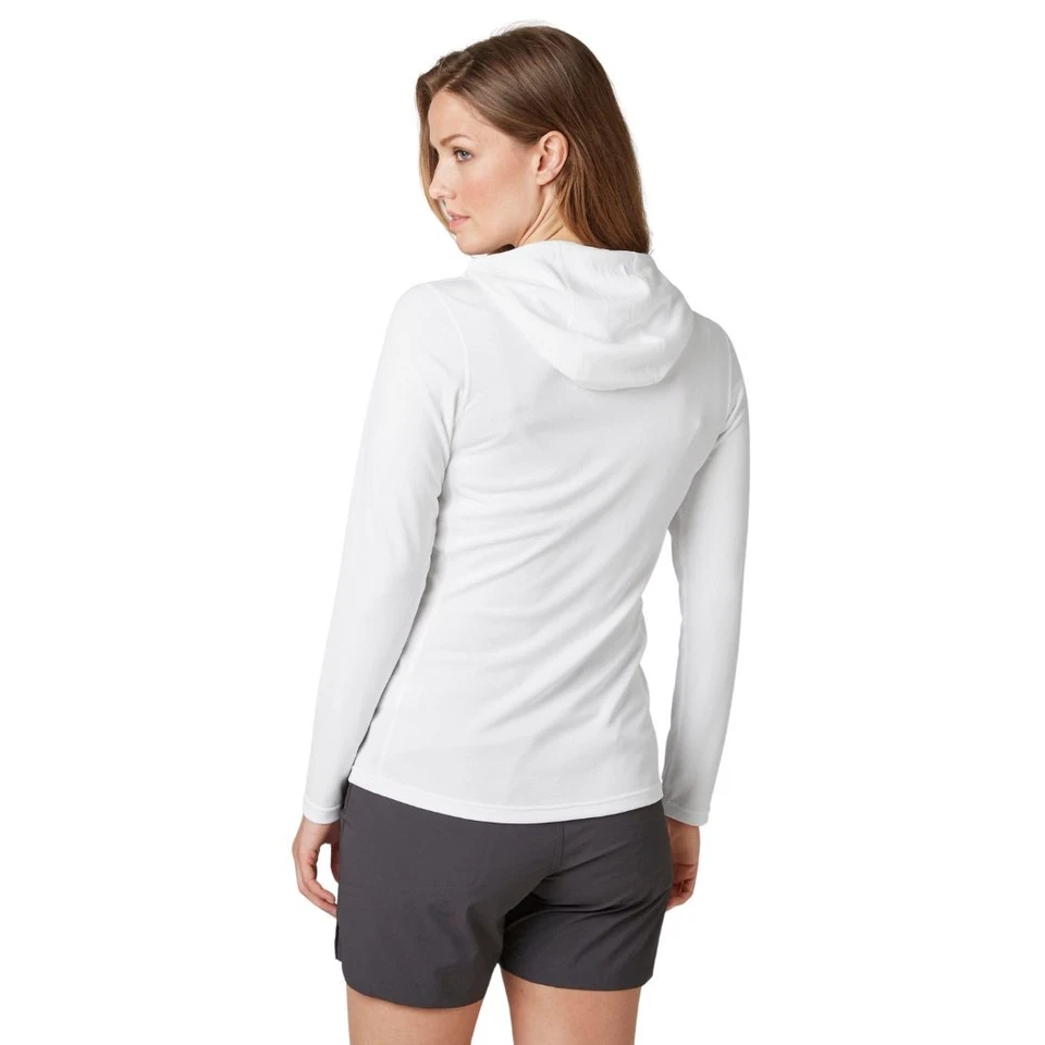 Sudadera con capucha para mujer Helly Hansen Lifa Active Solen, blanca, pequeña Foto 3 de 4