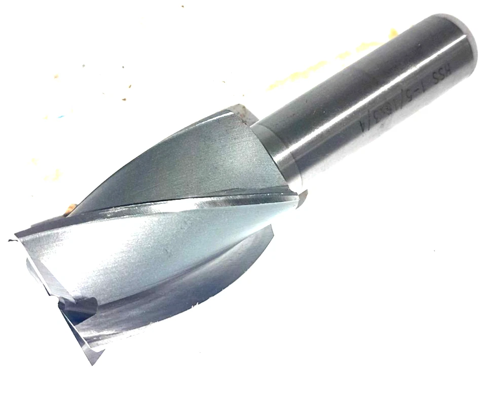 1-5/16" End Mill, 2" Flute, 3/4" Shank, 4-1/2" OAL, HSS (UE-12-J-1)