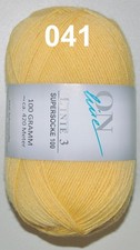 100g Supersocke + No.1 Sockenwolle Strumpfwolle 4-fach, garantiert filzfrei