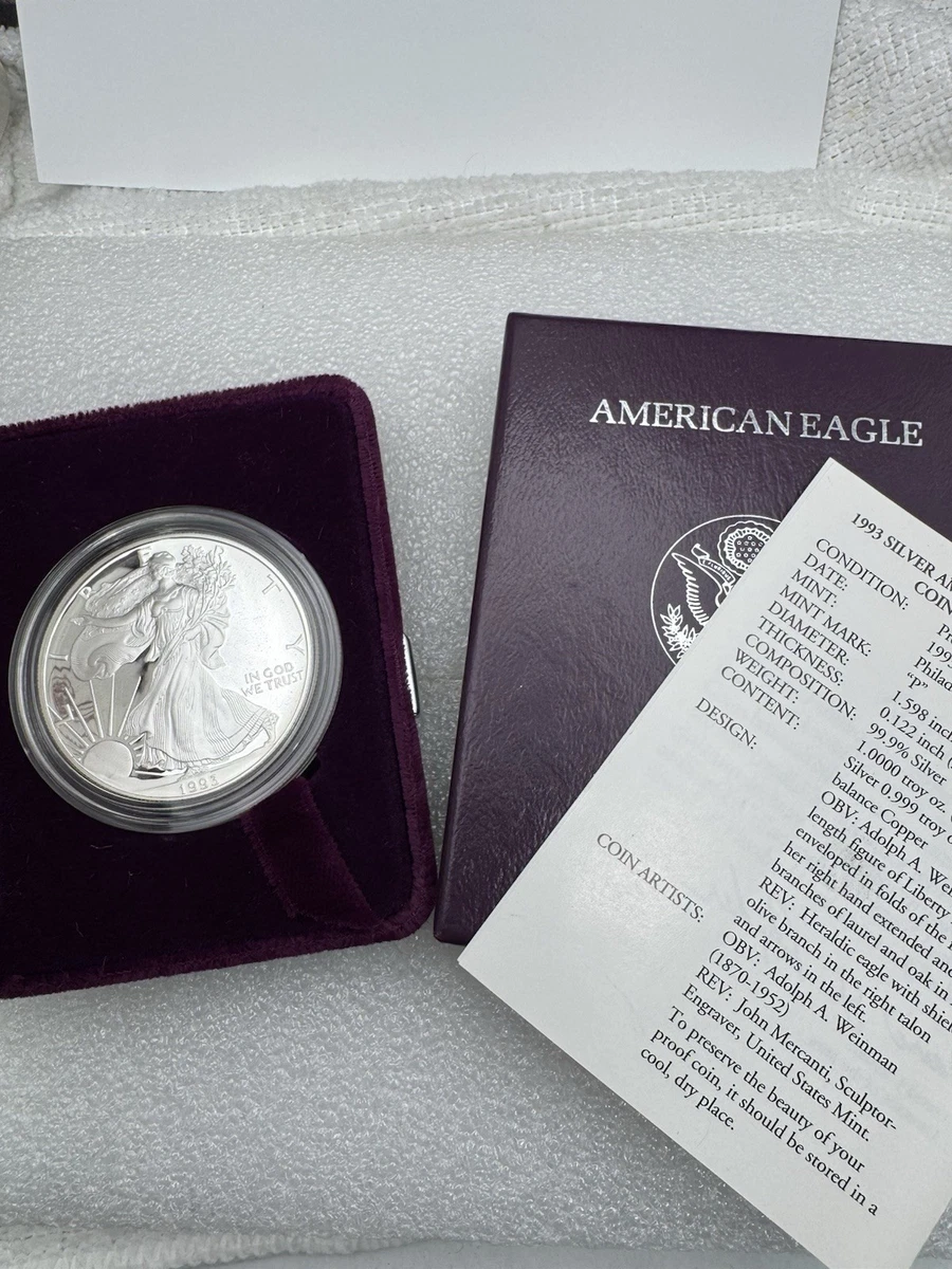 1993 American Eagle Silver Bullion Coins for sale | eBay