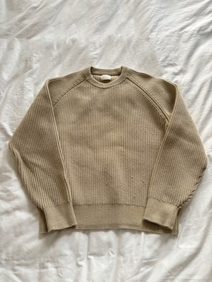 Aimé Leon Dore Shaker Stitch Crewneck Sweater 'South Beach  Size Large Used