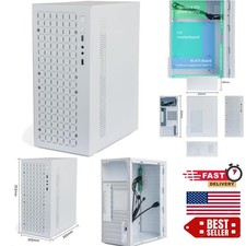 Durable White Micro ATX PC Case - Lightweight Design with Ample Storage Options