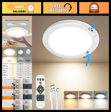 Rechargeable Motion Sensor Ceiling Light with Remote - Wireless LED Overhead Lam