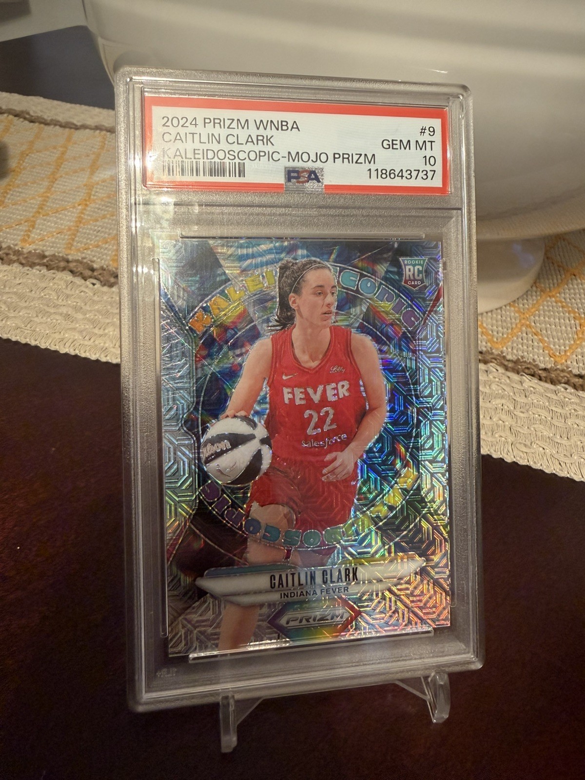 2024 Panini Prizm WNBA - Kaleidoscopic Caitlin Clark #9 Mojo Prizm /25 (RC)