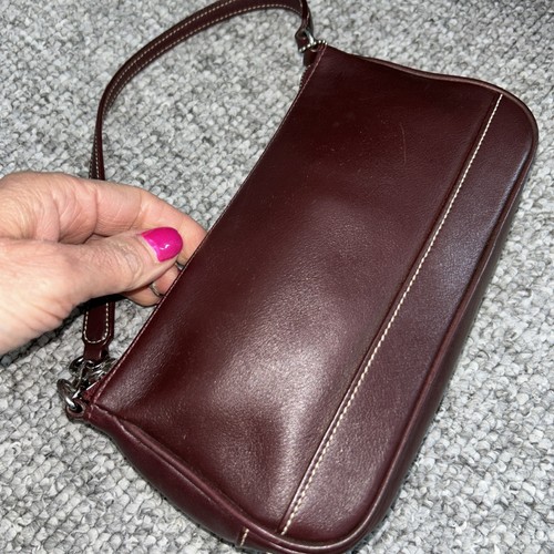 Y2k Coach 7785 Demi Burgundy Shoulder Bag  Vintage Nice - Picture 1 of 17