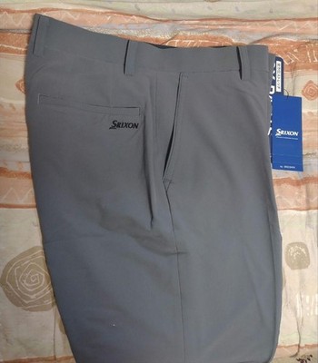 DESCENTE Srixon Golf Pants L Gray 4-Way Stretch Motion 3D New