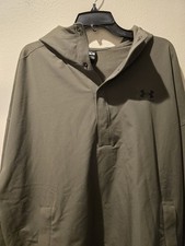 2-Under Armour Men's XL UA Vibe StormShell Hoodie Brown GREEN Pullover Jackets