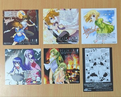 Higurashi When They Cry Comic Bonus Mini Shikishi Bookmark Set