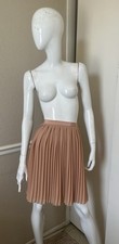 J.CREW NEW VINTAGE Apricot Accordion Pleated Knee Length A-Line Skirt 4 A0632