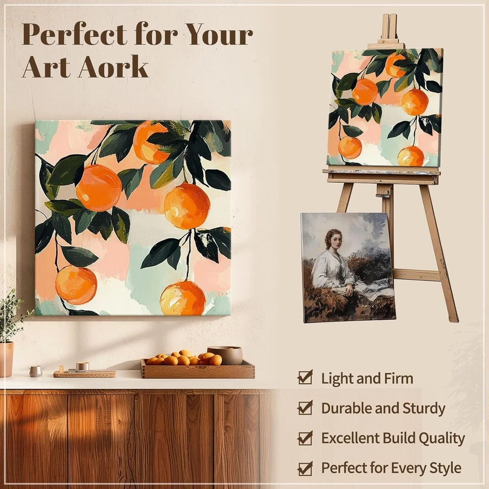 DIY Wood Stretcher Bars for Canvas Solid Frame Kit Easy to Assemble 16L x 20W - Image 3 of 4