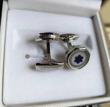 Exquisite MB cufflinks, silver with BOX 