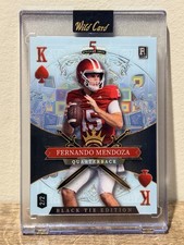 Wild card 5 Card Draw Black Tie Fernando Mendoza Rookie 2/2 Football 2026 card