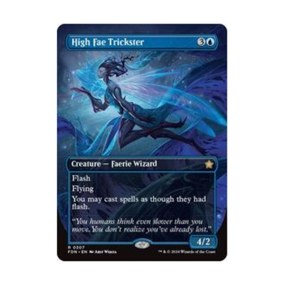 WOTC Foundations High Fae Trickster (Borderless) (R) NM