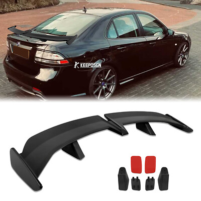 55'' For Saab 9-3 9-5 Sedan Rear Trunk Spoiler Wing GT PRO Style Matte Black