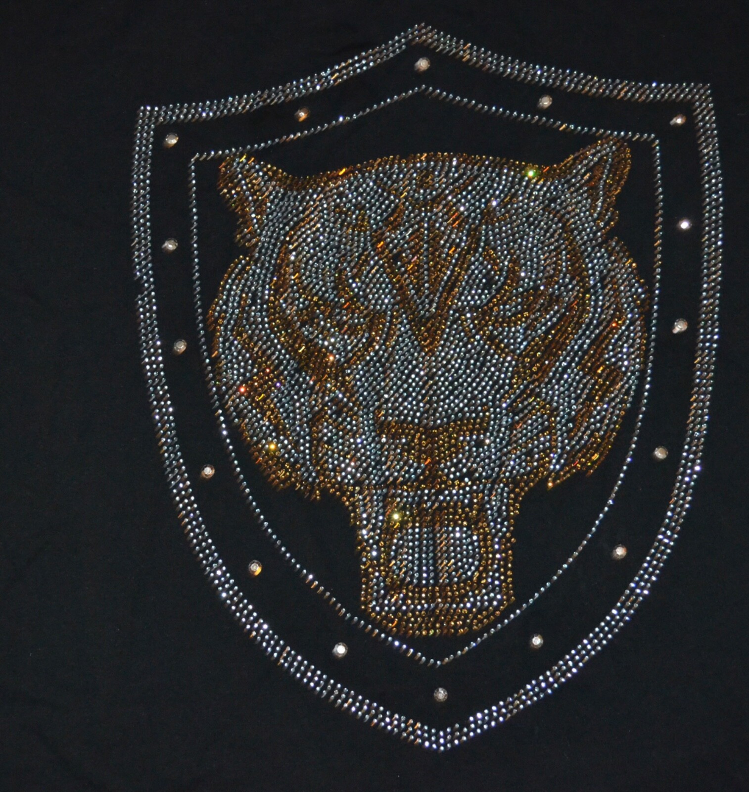 Moderno Italy Design beaded tiger mens t-shirt sz. XL