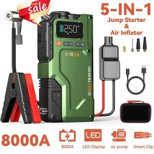 Car Jump Starter Booster Jumper Box Power Bank Battery Charger Portable 8000Amp