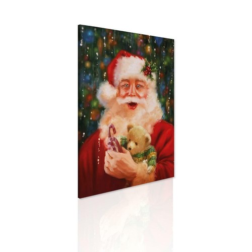 Weihnachtsbild Weihnachtsmann Dekobild Wohnmöbel Modernes Bild - Bild 2 von 3