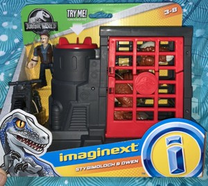 imaginext jurassic world stygimoloch and owen