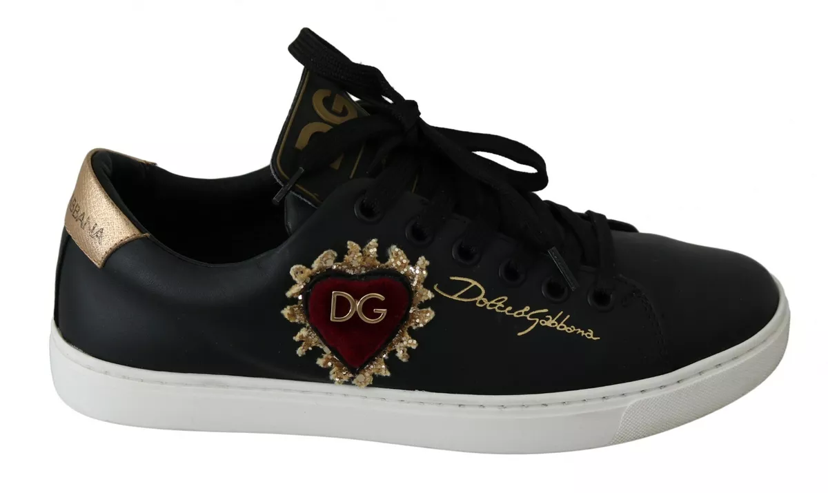 Dolce & Gabbana Portofino Sneakers - Dolce&Gabbana - Leather - White/Red  ref.989790 - Joli Closet