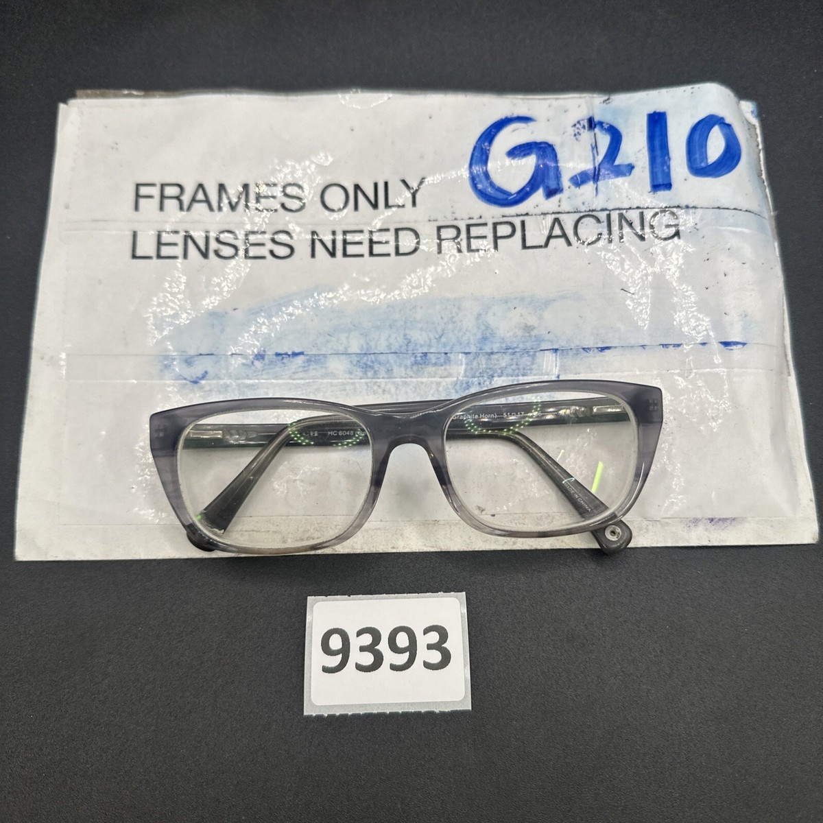 Coach HC 6048 5184 Sea foam Horn Eyeglasses 51-17-135 Frames 