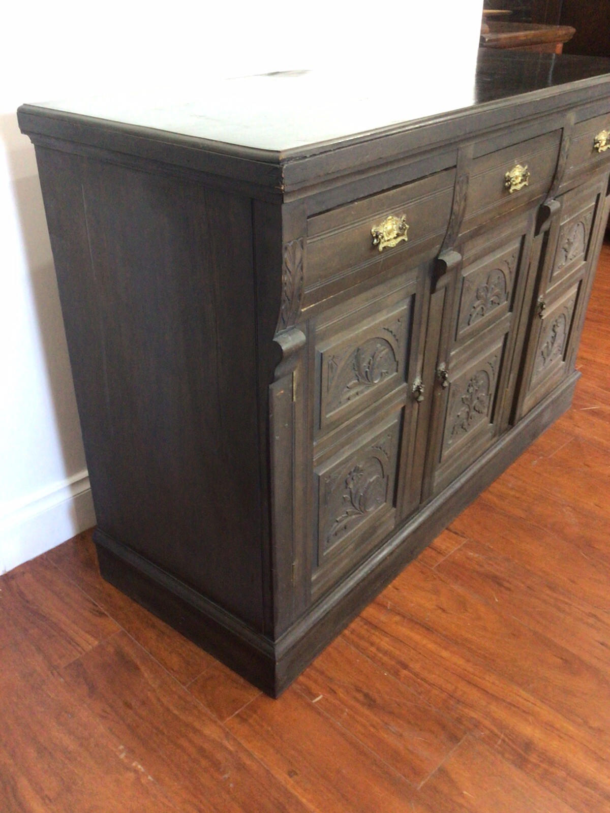 Distressed look antique sideboard eBay