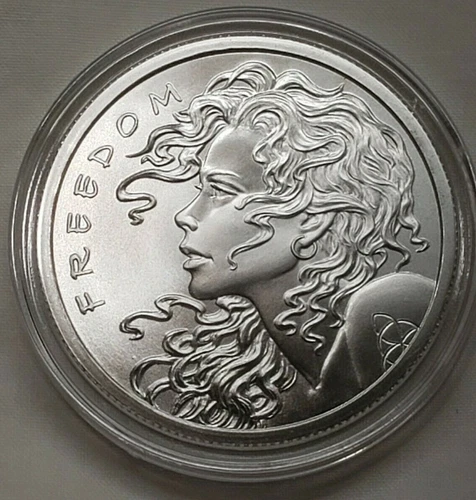 1oz 2021 Silver Shield BU Freedom Girl Silver Round Coin