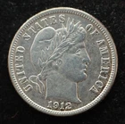 KAPPYSCOINS  G9136  1912D  NICE CHOICE  AU  BARBER DIME