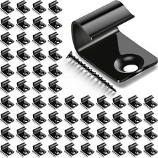 80PCS 304 Stainless Steel Deck Clips Hidden Fasteners with Screws for Composite