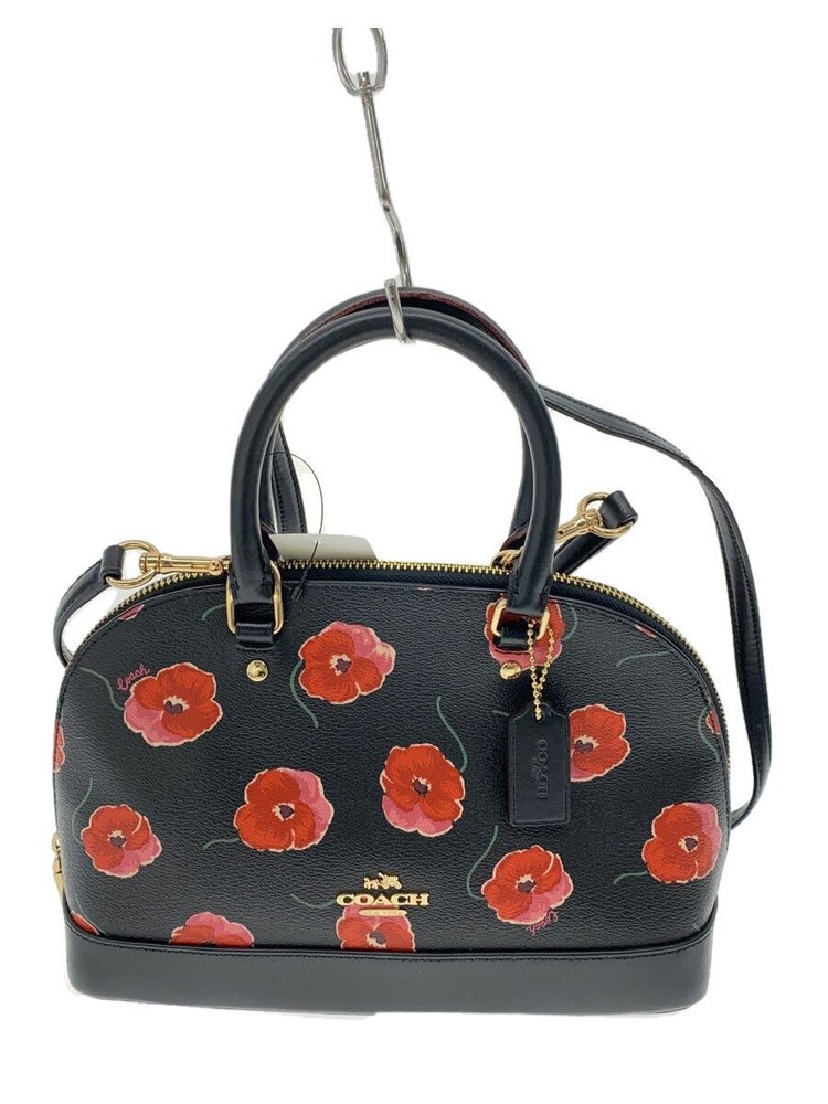 COACH Shoulder Bag -- BLK Floral F39710