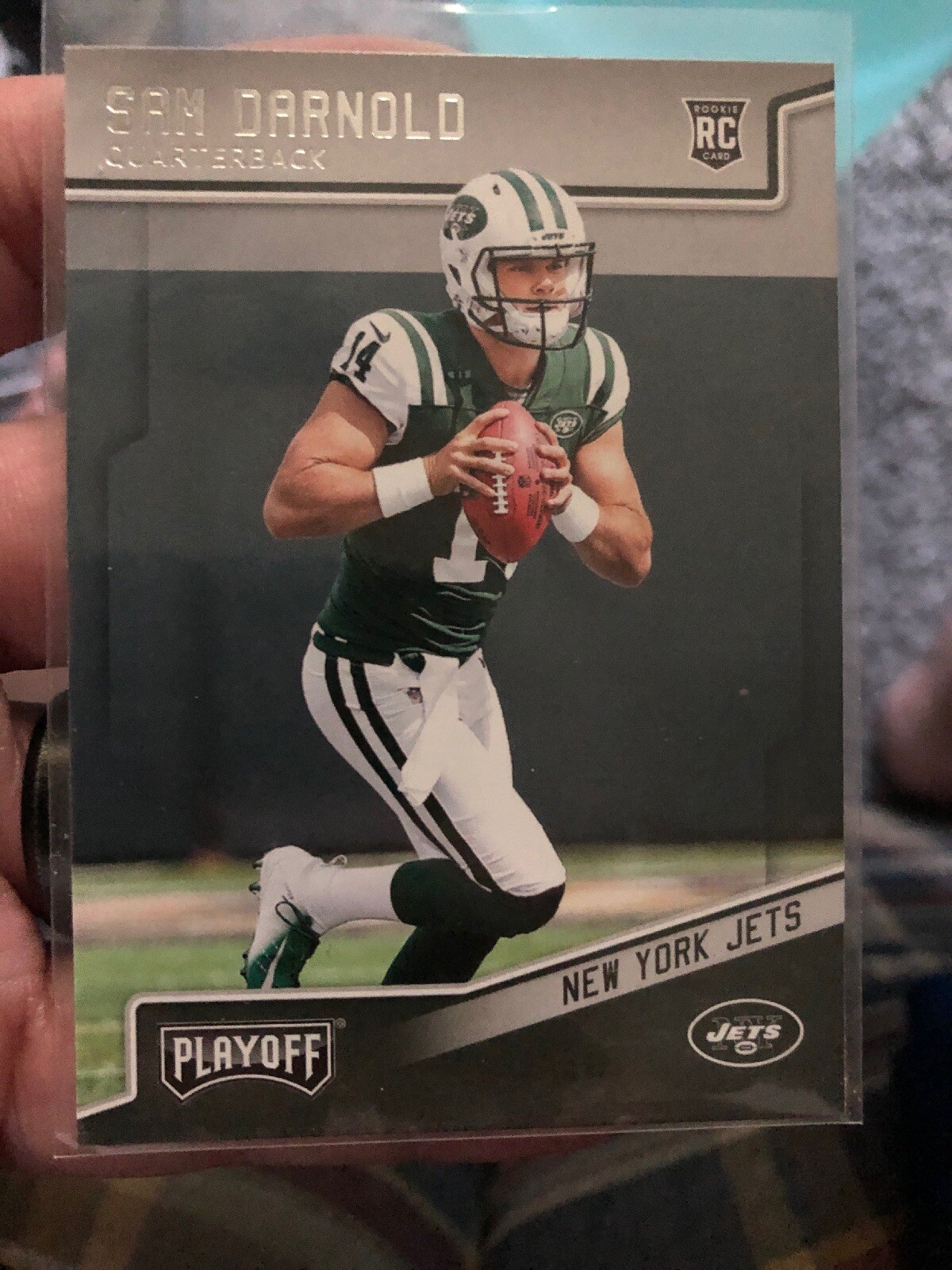 2018 PANINI PLAYOFF SAM DARNOLD ROOKIE CARD #203 JETS