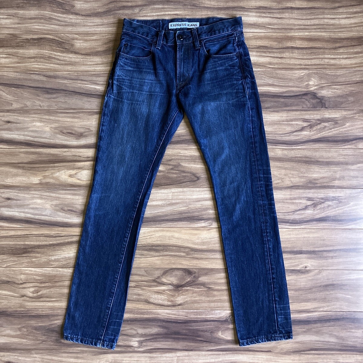 Dark Wash Express Mens Slim Jeans Express Men 5247 Alec Super