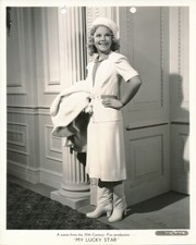 SONJA HENIE Original Vintage 1938 MY LUCKY STAR Key Set FASHION Portrait Photo